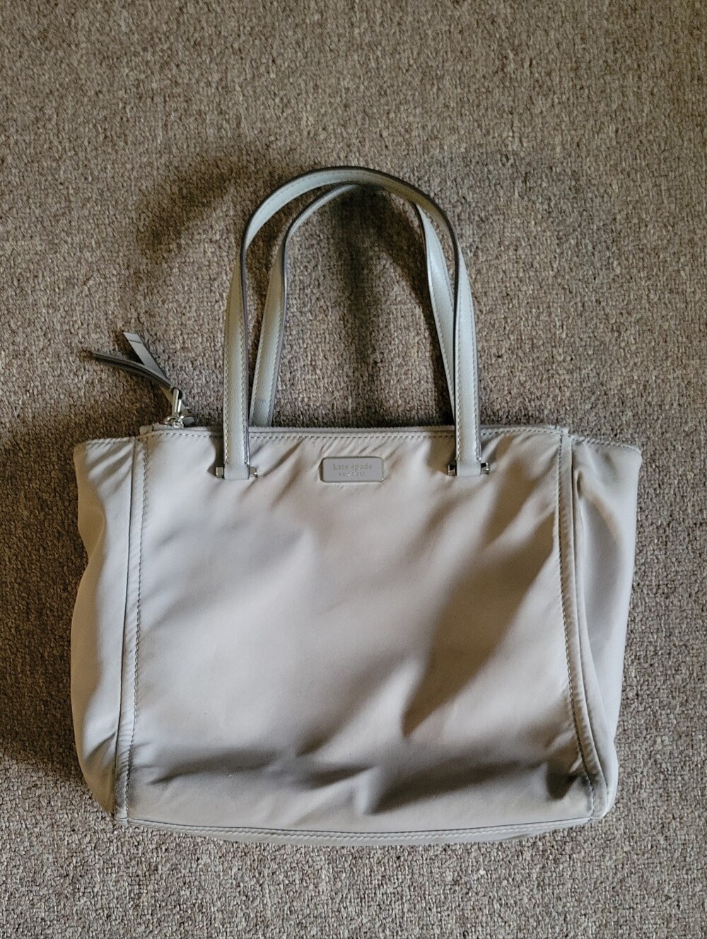Kate Spade Gray Nylon Tote Bag